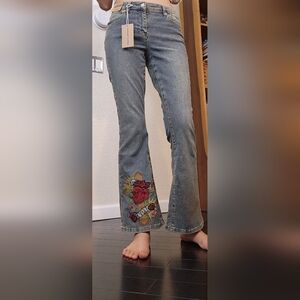 NEW!  Ashley Mason Premium Embroidered Bootcut Size 3/26